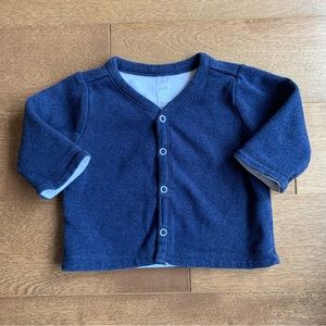 3/$10 PETIT LEM Baby boy reversible sweater 3m